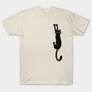 Black Cat Holding Vintage T-Shirt